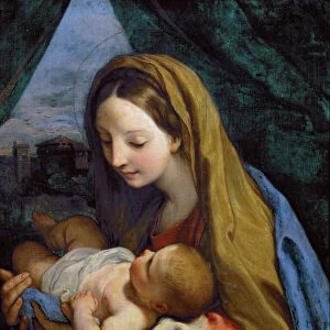 Virgin and Child - Carlo Maratta (Maratti) (1625-1713). Oil on canvas, c. 1660