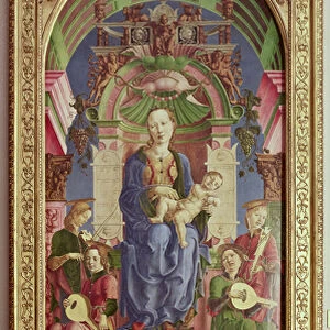 The Virgin and Child Enthroned, mid 1470s (oil & egg on tempera on poplar)