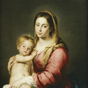 Virgin and Child (oil on canvas)