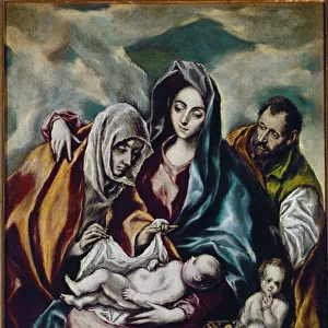 Virgin and Child (the Holy Family with St John the Baptist and St Anne) (oil on canvas