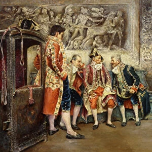 Waiting for his Eminence, 1902 (oil on panel)