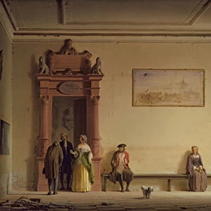 The Waiting Room, 1857 (oil on canvas)