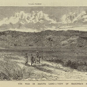 The War in Basuto Land, View of Masuphas Stronghold, Thaba Bosigo Mountain (engraving)