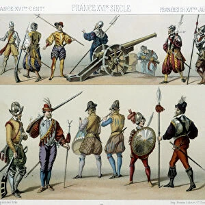 Warriors in the 16th century - in "The historical costume"