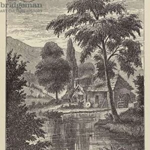 Washingtons home (engraving)