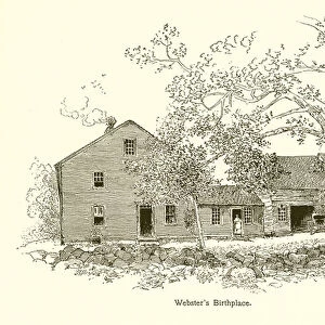 Websters Birthplace (engraving)