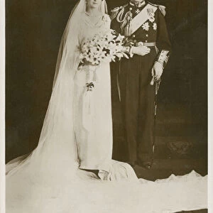 Wedding of the Duke and Duchess of Kent, 1934 (b / w photo)