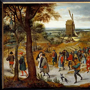 The wedding procession by Pieter Brueghel II the Young known as Brueghel d