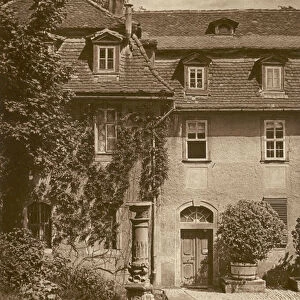Weimar, Haus der Frau von Stein; Weimar, Frau von Steins house (b / w photo)