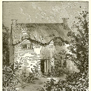 Welsh Building--House of Iolo Morganwg (engraving)