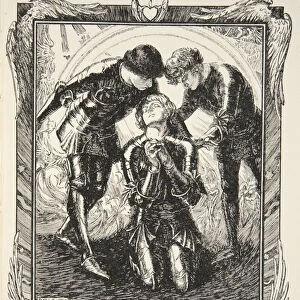 Then they went to Sir Galahad, illustration from Stories of King Arthur