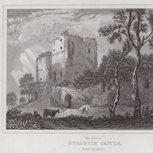 West Tower of Goodrich Castle, Herefordshire (engraving)