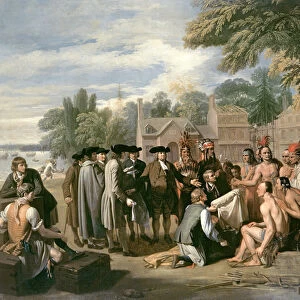 William Penns Treaty with the Indians in November 1683, 1771-72 (oil on canvas)
