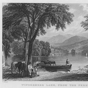 Windermere Lake, from the Ferry House (engraving)
