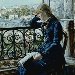 At the Window, 1881 (panel)