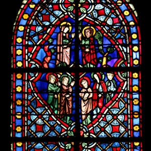 Window depicting the Annunciation, the Marriage of the Virgin