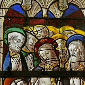 Window depicting the doubting St Thomas (stained glass)