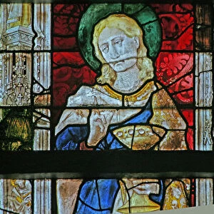 Window w12 depicting St John (stained glass)