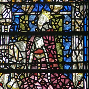 Window w15 depicting a member of the House of Lancaster (stained glass)