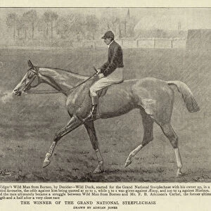 The Winner of the Grand National Steeplechase (litho)