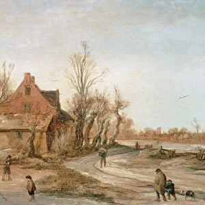 Winter Landscape, 1623 (oil on panel)