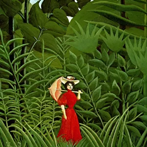 Woman in Red in the Forest, c. 1907 (oil on canvas)