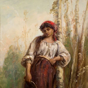 A Woodcutter of the Basque Provinces, 19th century (oil on canvas)