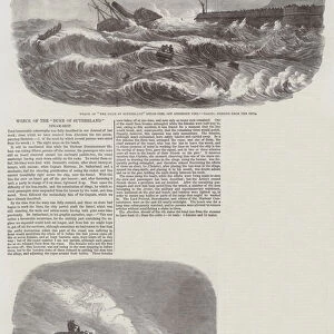 Wreck of the "Duke of Sutherland"Steam-Ship (engraving)