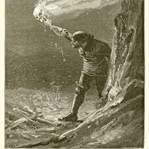The Wrecker, "With Flame, as of Streaming Hair"(engraving)