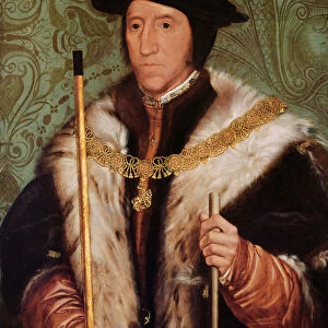 XCF274372 Portrait of Thomas Howard, 1539 (oil on wood) by Holbein the Younger, Hans