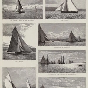 Yacht-Racing on the Clyde (engraving)