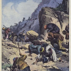 Also this year a strange pilgrimage took place in China, in the mountains west of Beijing (colour litho)