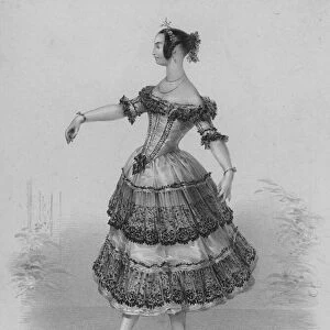 Yolande Duvernay, French ballet dancer in the role of Florinda in The Devil on Two Sticks (litho)