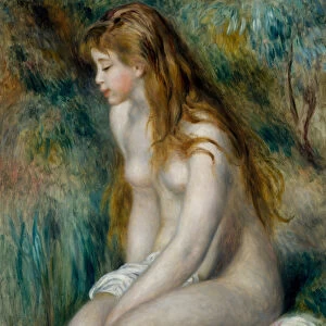 Young Girl Bathing, 1892 (oil on canvas)