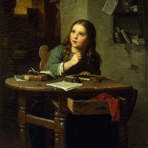 The Young Schoolgirl, 1864 (oil on canvas)