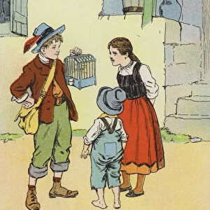 A young Tyrolese hunter (colour litho)