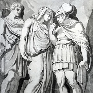 Zethos, Antiope and Amphion, 1770 (pen, ink & wash on paper)