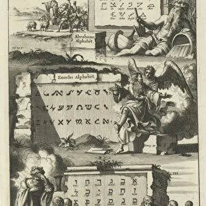 Alphabet of Abraham, Enoch and Ezra, Jan Luyken, Wilhelmus Goeree (I), 1690