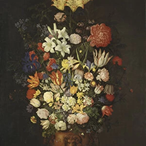 Ambrosius Bosschaert Life Vase Flowers large flower vase