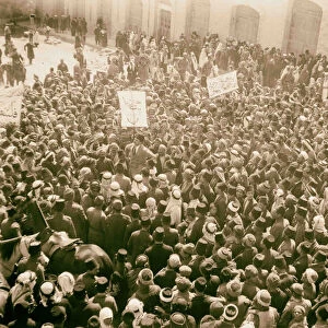 Arab demonstration 1920 Middle East Israel Palestine