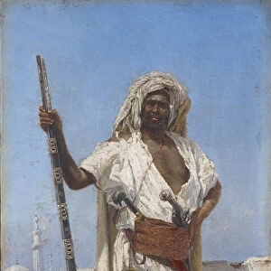 Arab Field Equipment 1884 oil canvas 41 x 21 cm