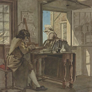 Artist Atelier Christiaan Andriessen Dutch 1775