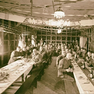 Australian soldiers Christmas dinner Austr Club dining