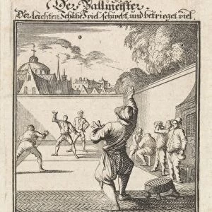 ballplayers, Caspar Luyken, Anonymous, 1711