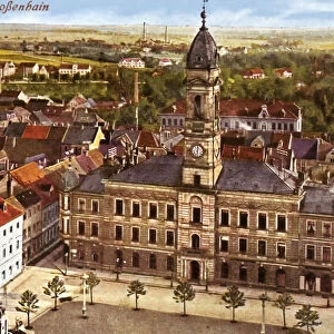 Buildings GroBenhain Market squares Landkreis MeiBen