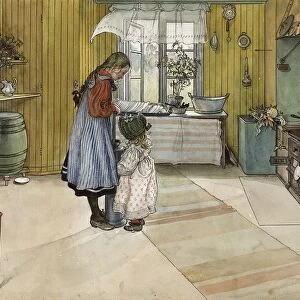 Carl Larsson Kitchen Home 26 watercolors KAoket