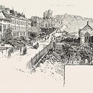 Castle Hill, Scarborough, with the Church