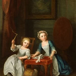 Children at Play, Probably the Artists Son Jacobus and Daughter Maria Joanna