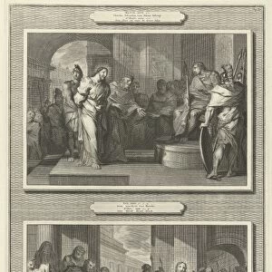 Christ before Pilate and Herod, Gilliam van der Gouwen, Pieter Mortier, Anonymous, 1700