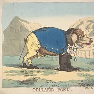 Collar d Pork July 25 1800 Hand-colored etching